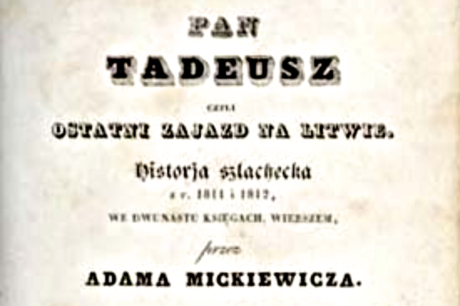 Read more about the article Konkurs recytatorski dla młodzieży “Pan Tadeusz”