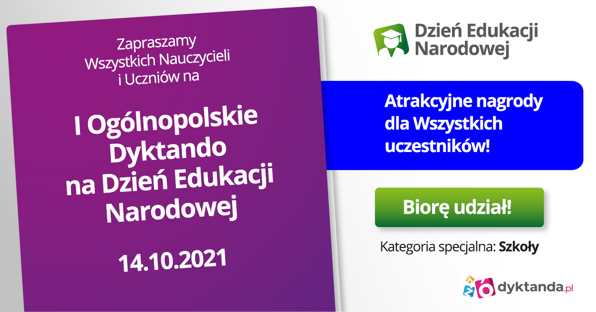 Read more about the article Dyktando na Dzień Edukacji Narodowej
